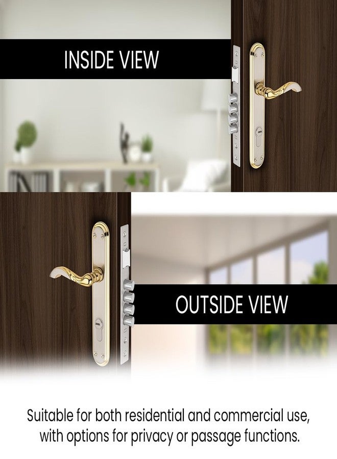 لينك قفل نقر لينك ليلي | للأبواب الرئيسية والداخلية في المنزل والمكتب والفندق | طقم مقبض متين بطول 10 بوصات مع إمكانية الوصول بالمفتاح من كلا الجانبين، 3 مفاتيح | تشطيب من الفولاذ المقاوم للصدأ | ضمان 5 سنوات - Image 3